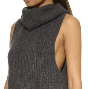 Free People Sleeveless Turtleneck Sweater